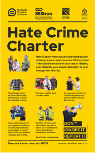 Hate Crime Charter with easy read images